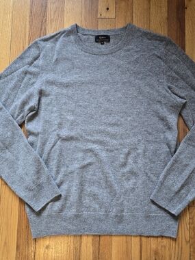 Quince Women's Gray Crewneck 100% Cashmere Sweater Sz M